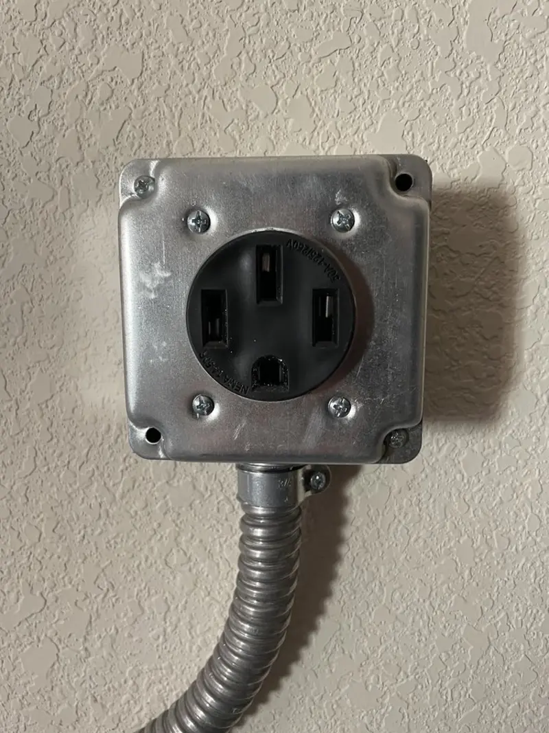 NEMA 14-50 outlet installed for Electrical Panel Upgrade in Page